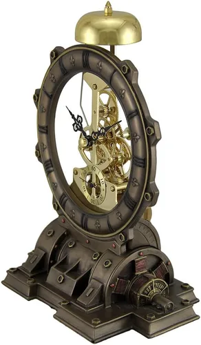 Miniatura 2 de Time's Gate Metalizado Steampunk Generator - Reloj llamativo de escritorio
