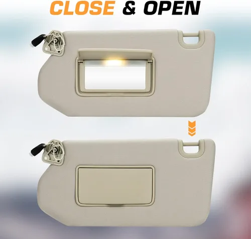 Miniatura 7 de TadaMark Visera solar del lado izquierdo del conductor compatible con Nissan Pathfinder 2013 2014 2015 2016 2017 2018 Infiniti QX60 2014 2015 2016