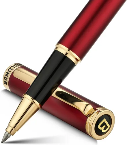 BEILUNER - Bolígrafo de lujo con rodillo de oro de 24 quilates, diseños nobles y elegantes, repuesto de tinta Schneider, el mejor set de regalo de