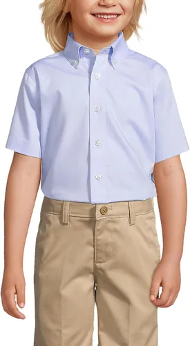 Miniatura 2 de Lands' End Camisa de vestir de manga corta para niños, uniforme escolar, sin hierro