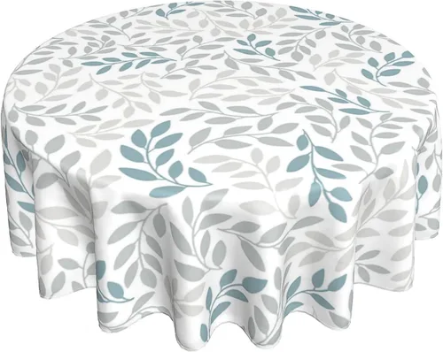 Miniatura 55 de BETGINY - Mantel cuadrado floral azul de 54 x 54 pulgadas, mantel decorativo de estilo chinoiserie con flores, tela rústica lavable para granja