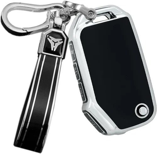 ontto Funda plegable para llavero de automóvil de TPU suave, compatible con Kia Forte Seltos Soul Sportage Sorento Cerato Telluride K5 2019 en