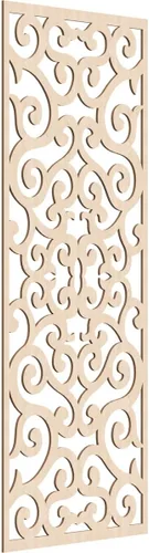 Miniatura 150 de Eveline - Paneles decorativos de pared de madera con calado, 13 3/8 pulgadas de ancho x 34 3/8 pulgadas de alto x 3/8 de alto, roble rojo rojo