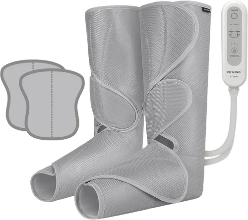 FIT KING - Masajeador de piernas por compresión de aire para circulación para aliviar el dolor, la hinchazón, el edema, el SPI, regalo ideal para