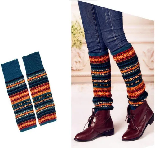 Miniatura 8 de Calentador de botas de punto de lana para mujer