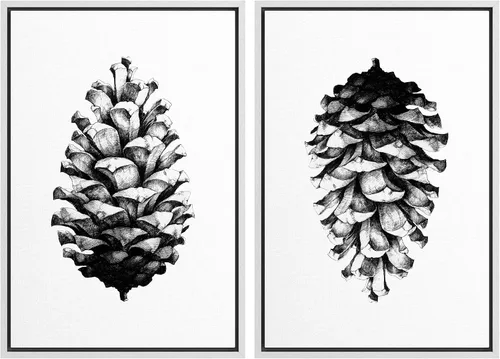 Miniatura 62 de SIGNWIN Lienzo enmarcado para pared, ilustraciones abstractas texturizadas en tonos beige terrosos, arte moderno, decorativo, contemporáneo