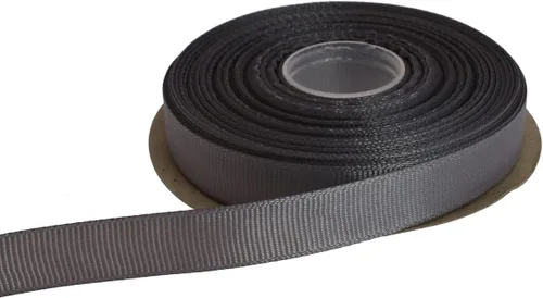 Miniatura 22 de Cinta de grogrén sólido de 25 yardas cada rollo, borde tejido 100% poliéster (1/4 pulgada, beige)