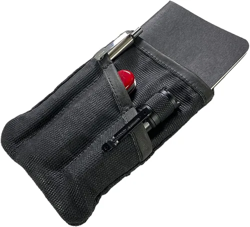 Miniatura 13 de Hide & Drink, Estuche de bolsillo multiherramientas, Bolsa compacta multiusos con cremallera para artículos de diario (EDC), Mini estuche de Carbón