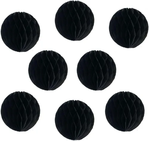 Miniatura 8 de 8 bolas de papel de panal de 8 pulgadas, bolas decorativas de panal de abeja, pompones de papel, bolas de flores, bolas colgantes de arte