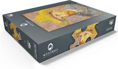 Miniatura 3 de MyPuzzle 1887 - Autorretrato con sombrero de paja por Vincent Van Gogh - Rompecabezas prémium de 1000 piezas para adultos