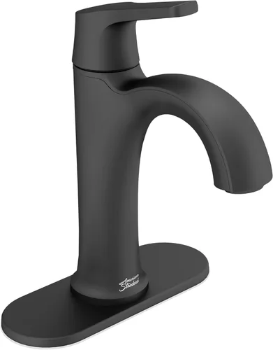 American Standard 7429101.243 Becklow - Grifo de baño monomando, 1.2 GPM, negro mate