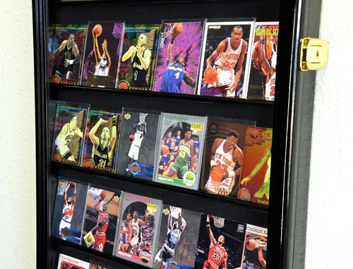 Miniatura 4 de 36 Sport Cards Collectible Card Display Case Cabinet Holder Wall Rack 98% UV, Lockable