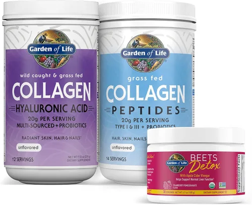 Miniatura 9 de Garden of Life - Péptidos de colágeno en polvo a base de pasto – Polvo de colágeno insípido para mujeres hombres cabello piel uñas articulaciones