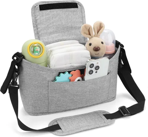 Miniatura 10 de Accmor Organizador universal para cochecito, organizador de bolsa de cochecito, organizador de cochecito, accesorios para Uppababy, Baby Jogger