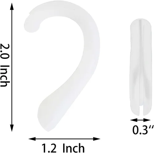 Miniatura 7 de Protectores de oreja antideslizantes de silicona suave para aliviar las molestias de oído (transparente, 6 pares)
