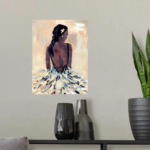 Miniatura 3 de CANVAS ON DEMAND Vinilo decorativo para pared con texto en inglés «To The Gala I», obra de arte