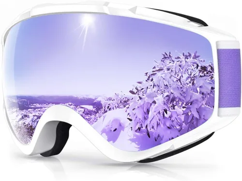 Miniatura 8 de Findway - Gafas de esquí para usar sobre anteojos, para nieve y snowboard, para hombre, mujer y jóvenes, 100 % protección contra rayos ultravioleta