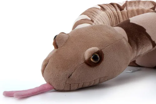 Miniatura 6 de The Petting Zoo Peluche de serpiente Copperhead, regalos para niños, juguete de peluche de serpiente de 54 pulgadas