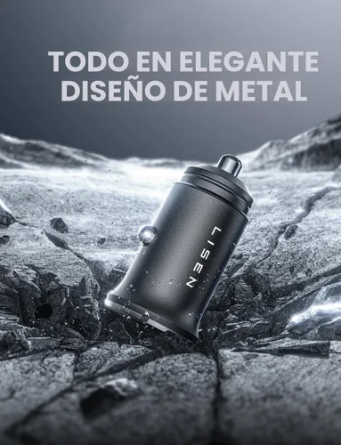 Miniatura 8 de LISEN Cargador de coche USB C de 90 W para iPhone 17, cargador de automóvil de 40 W, carga rápida, 2 puertos PD 45 W y cargador USB QC 3.0