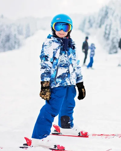 Miniatura 6 de SATINIOR 4 pares de guantes de esquí para niños, guantes impermeables de invierno, guantes de esquí, nieve cálidos, guantes de snowboard unisex