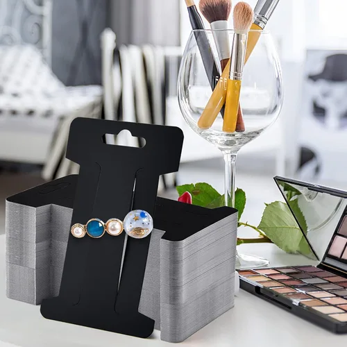 Miniatura 6 de 300 tarjetas de exhibición de pinzas para el cabello, pasadores para el cabello, soporte de exhibición de joyas, cartón de papel rectangular