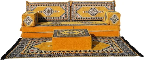 Miniatura 9 de arabicsofa Sofá de piso árabe Jalsa - Sofá tradicional hecho a mano para sala de estar