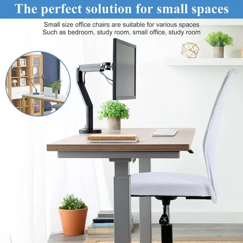 Miniatura 7 de Silla de oficina ergonómica de malla, silla de computadora con altura ajustable, soporte lumbar moderno, silla de malla ejecutiva, sillas giratorias