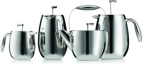 Miniatura 7 de Cafetera de prensa térmica Columbia para tazas de 6 oz de acero inoxidable, Plateado