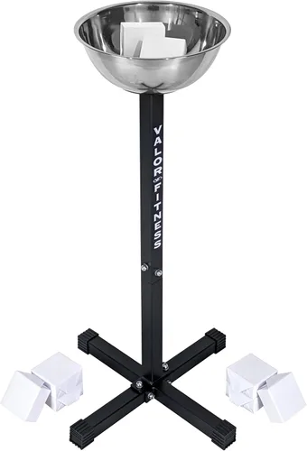 Valor Fitness CH-1 - Estación de soporte de tiza para gimnasios domésticos o comerciales, incluyendo tiza de gimnasio CH-2 para un mejor agarre y