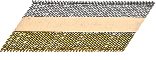 Clavos de 3 pulgadas x 0.120 pulgadas, cinta de papel de vástago liso para enmarcar clavos, uñas brillantes de 30 grados, paquete de 1000 unidades