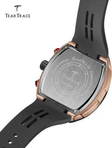 Miniatura 9 de Watches for Men Original Analog Quartz Waterproof Sport Mens Watches Tonneau Chronograph Luminous Fashion Unique Casual Watch with Silicone Strap