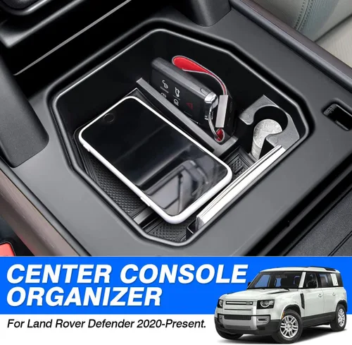 Miniatura 2 de Karltys Organizador de consola central para Land Rover Defender 90 110 130 2020-2025 2026 (no para versión de refrigerador), accesorios Defender