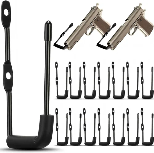 Miniatura 16 de Yaocom 10 piezas de soporte de exhibición de pistola para pistolas de interior para pistolas para pistolas para cajas fuertes, armarios y veteranos