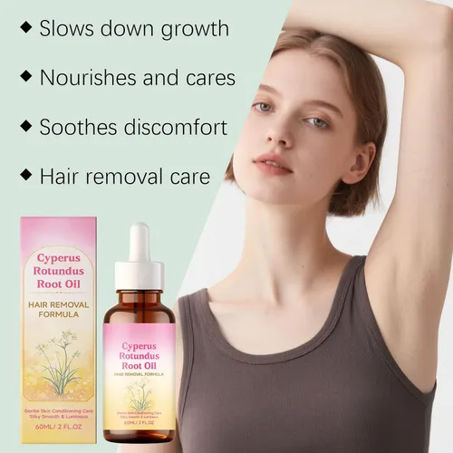Miniatura 9 de Renovia Cyperus Rotundus Oil, aceite Cyperus Rotundus para depilación, profundamente hidratante y encogimiento de poros para mujeres y hombres, 2.02