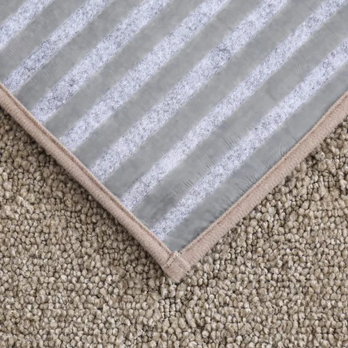 Miniatura 9 de COSY HOMEER - Alfombra antideslizante para escaleras, para interiores y escalones de madera, para niños y perros, 100 % poliéster, base de Beige