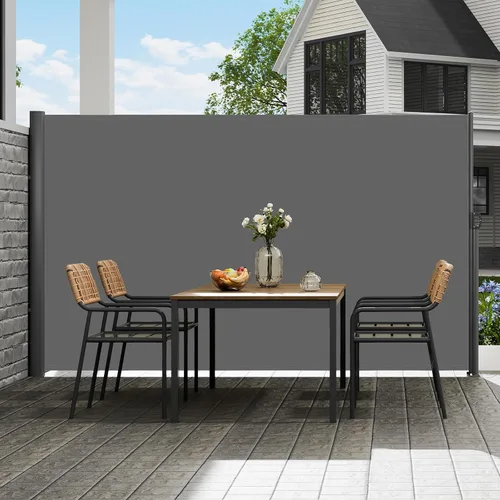 Miniatura 8 de VEVOR Toldo lateral retráctil, UV 50 63 x 118 pulgadas, pantalla de privacidad para exteriores, pantalla de privacidad para exteriores, 9.88 oz