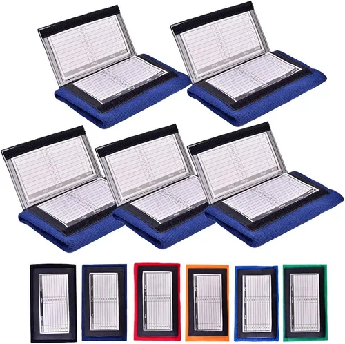 Miniatura 7 de Paquete de 5 pulseras para entrenador de muñeca (jóvenes o adultos) con ventanas triples, ideal para aparejos, toque, bandera de fútbol