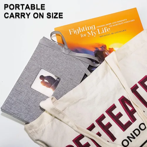 Miniatura 3 de Vienrose Álbum de fotos pequeño de 4 x 6 pulgadas, mini libro de fotos con bolsillos, páginas transparentes con capacidad para 52 fotos, cubierta