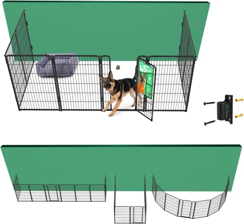 Miniatura 64 de FXW Homeplus Unleashed Corralito para Perros de Interior - Juego Sin Estrés y Seguro, Resistente de 24 Pulgadas 4 Paneles Corral para Cachorros