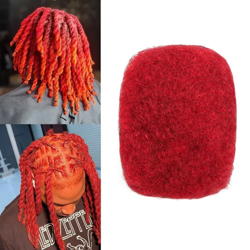 Miniatura 15 de Cabello humano afro rizado a granel para extensiones de rastas, extensiones de reparación, 1.06 oz/paquete de cabello humano rizado afro