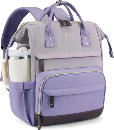 Miniatura 23 de LOVEVOOK Mochila para Laptop para Mujeres, Mochilas de Trabajo y Negocios de 17 Pulgadas Bolso con Gran Capacidad, Bolsa de Enfermera Impermeable