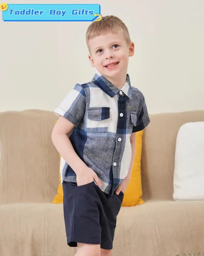 Miniatura 42 de Conjunto de ropa de verano para bebé y niño, camiseta de manga corta de algodón, pantalones cortos de dinosaurios, conjunto de ropa para niño