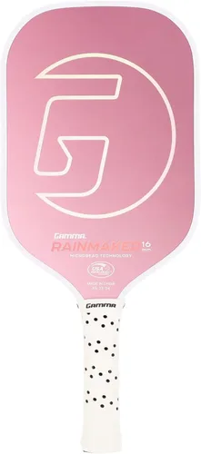 Miniatura 7 de GAMMA Rainmaker - Paleta de pickleball ligera, grande, cara de fibra de carbono de microcuentas para mayor giro y control, peso de giro