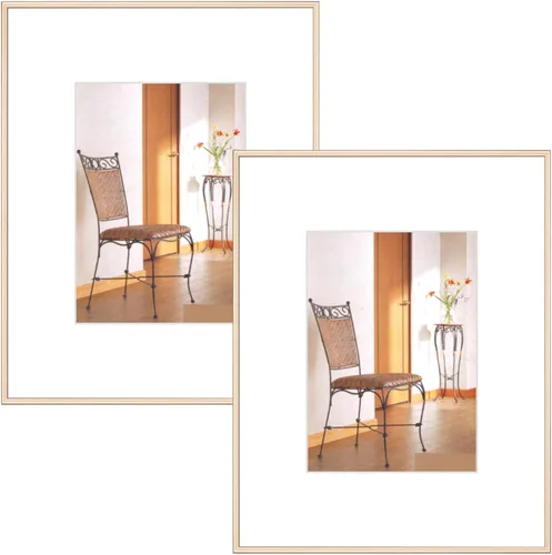 Miniatura 9 de Portarretratos para fotos de 4 x 6 pulgadas con paspartú o de 5 x 7 pulgadas sin paspartú. Se puede colgar en la pared o colocar en cualquier otro