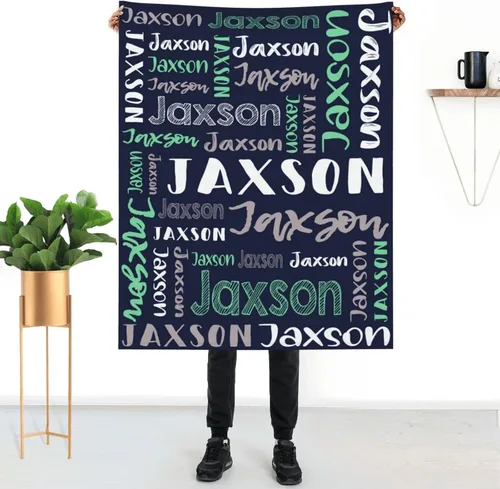Miniatura 23 de Mantas de bebé personalizadas para niñas y niños con nombre, mantas de bebé personalizadas con nombre, mantas personalizadas para niños, artículos
