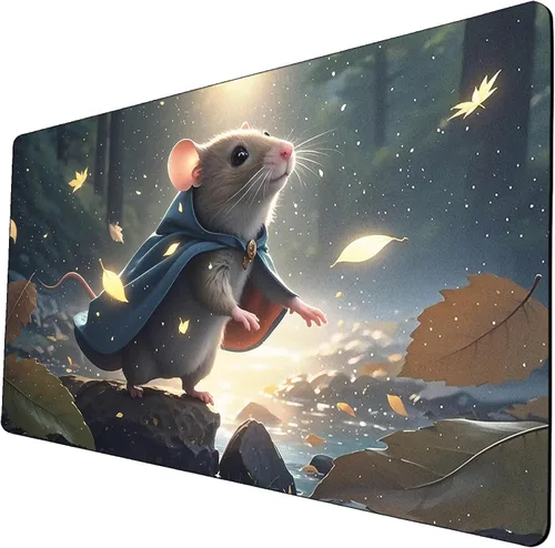 Miniatura 31 de MTG - Tapete de juego con bordes cosidos, parte inferior de goma antideslizante, tapete de juego TCG para gatos, superficie de goma lisa, tapete