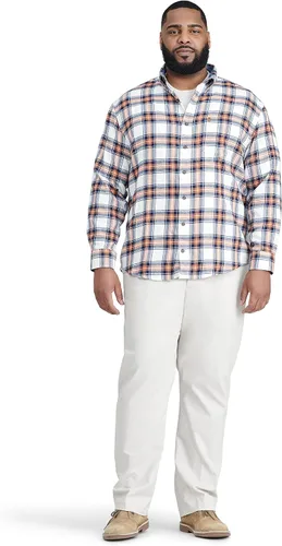 Miniatura 3 de IZOD Camisa de franela de manga larga con botones elásticos para hombre Big & Tall Advantage Performance