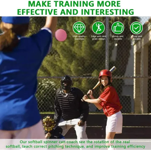 Miniatura 2 de Mogseek Softball Spinner Fastpitch, 12Inches Softball Training Equipment for Pitcher Overhand Thrower Training Aid Equipment for Sports Practice