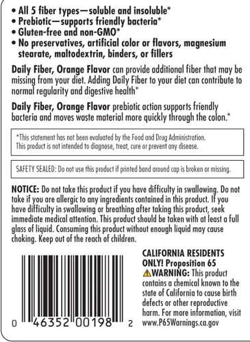 Miniatura 7 de Yerba Prima Daily Fiber Formula 16 oz (paquete de 2) – Suplemento de fibra dietética premium, sin OMG, sin gluten, fabricado en los Estados Unidos