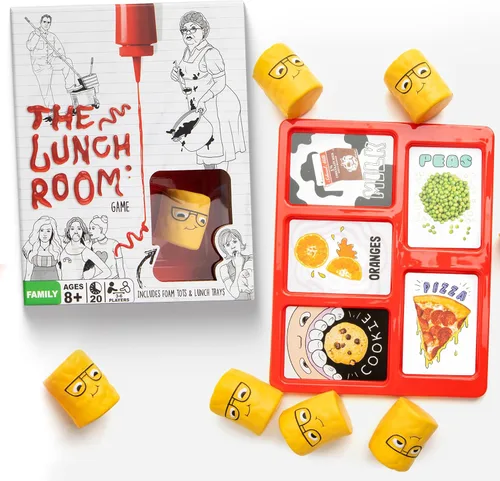 The Lunch Room - Juego de cartas familiar - Juego de fiesta de lucha de comida rápida para niños y adultos, divertido para 3 a 6 jugadores, fácil de